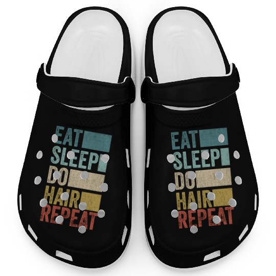Funny Cosmetologist Hairdresser Hairstylist Clogs