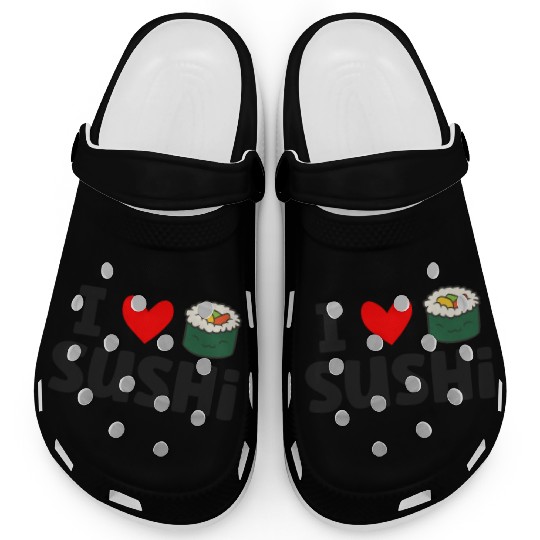 I Love Sushi Love Sushi Rolls Clogs