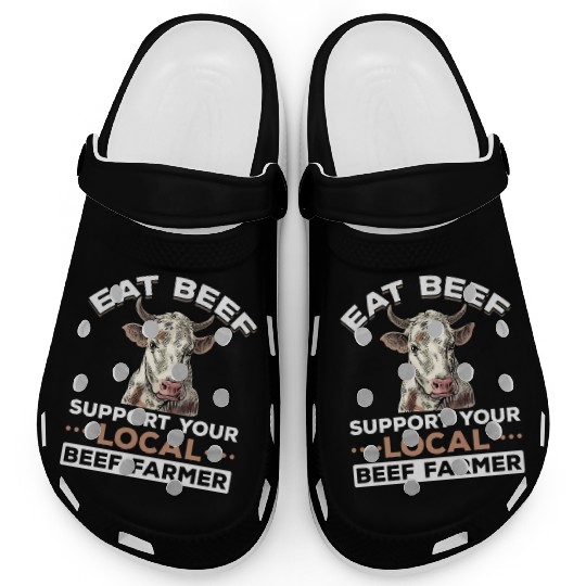 Cattle Farming Cow Agriculture Beef Lover Clogs
