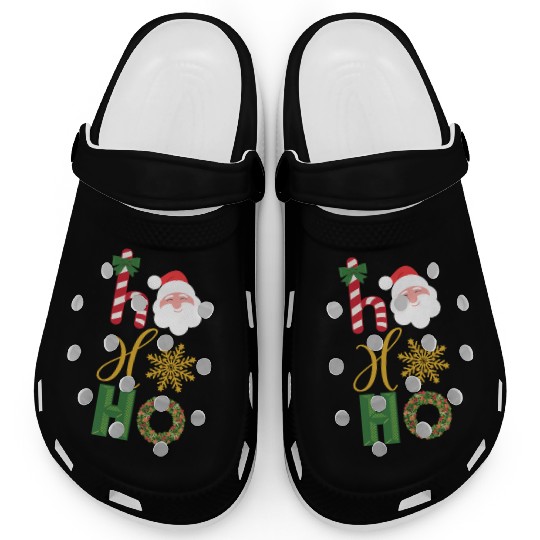Ho Ho Ho Christmas icons Clogs
