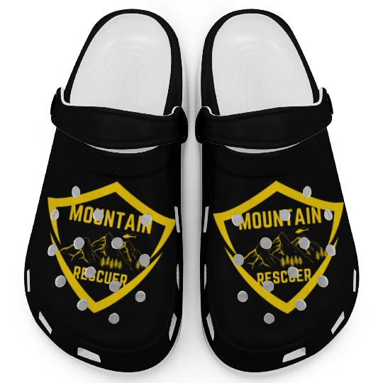 Mountain Rescuer Gold Shield Mountain Lifeguards Clogs