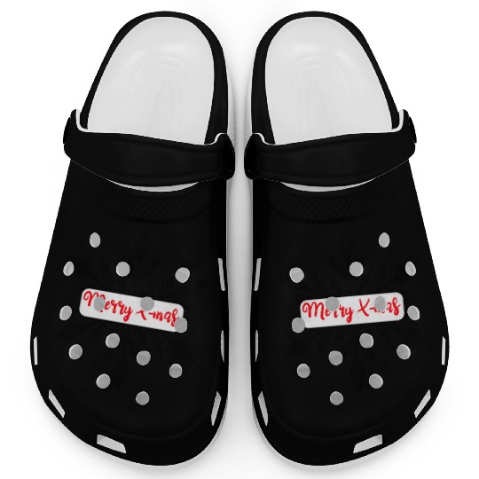 Snowflake Merry X-mas Clogs