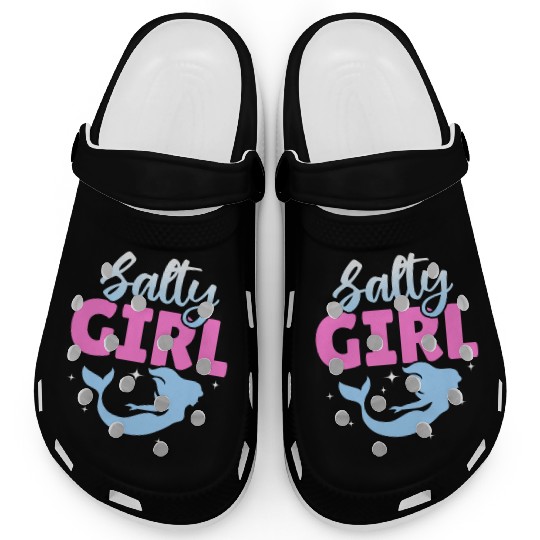 Girl Salty Mermaid Lover Clogs