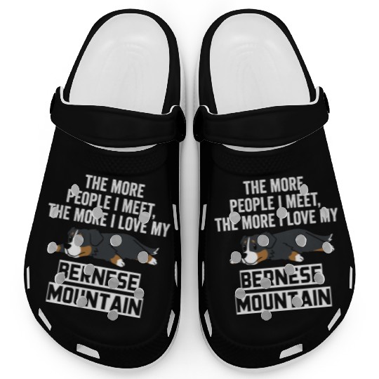The More I Love My Bernese Mountain Dog Clogs