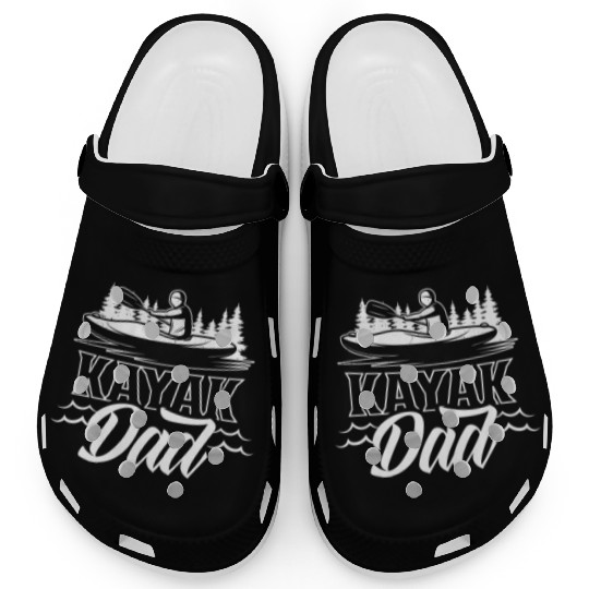 Kayak Dad Lover Hobby Kayaking Kayakist Clogs