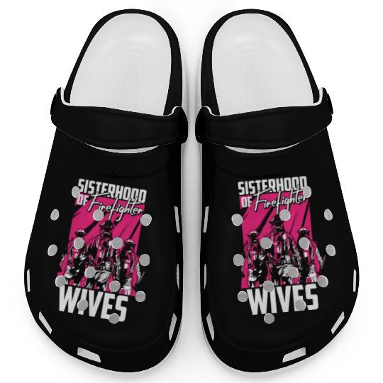 Firefighter Thin Red Line Sisterhood Clogs