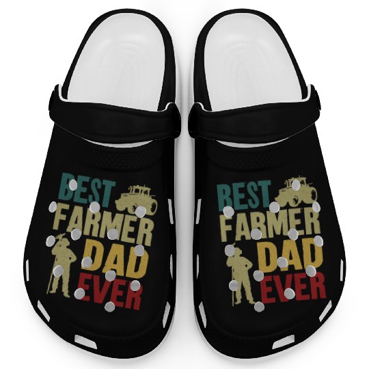 Farming Farmer Dad Father Vintage Clogs