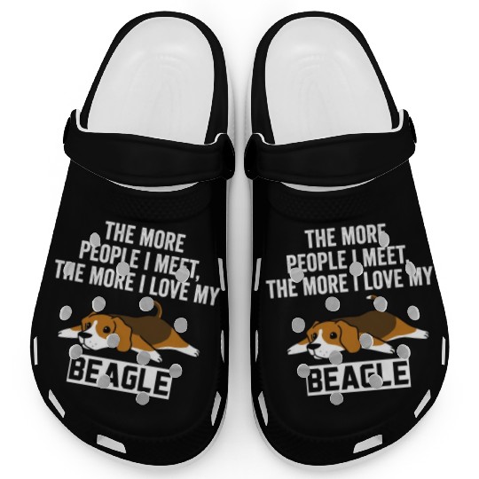The More I Love My Beagle Clogs