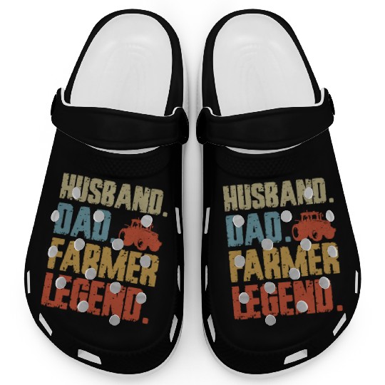 Farming Farmer Dad Father Vintage Clogs