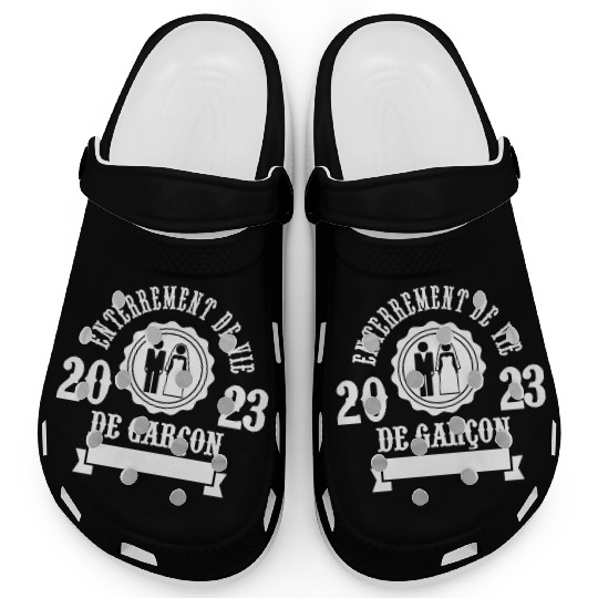 Bachelor Party 2023 - groom Game Over Wedding Clogs