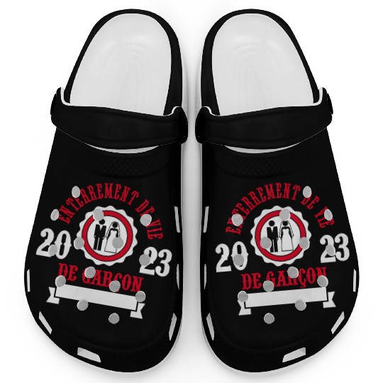 Bachelor Party 2023 - groom Game Over Wedding Clogs