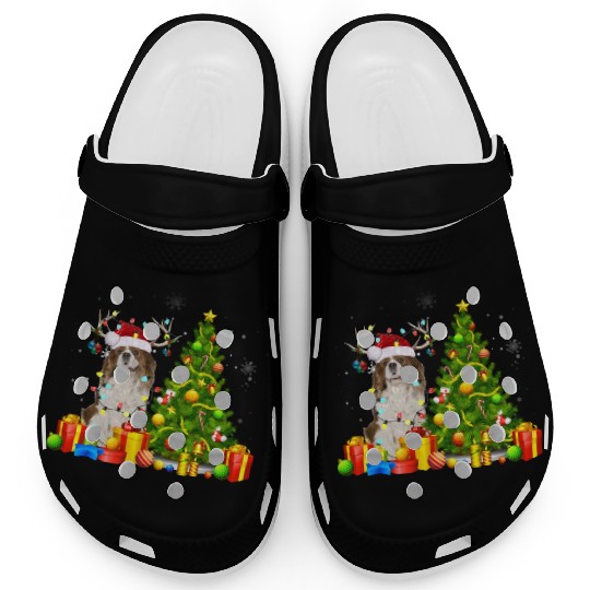Cavalier King Charles Spaniel Christmas Dog Lover Clogs