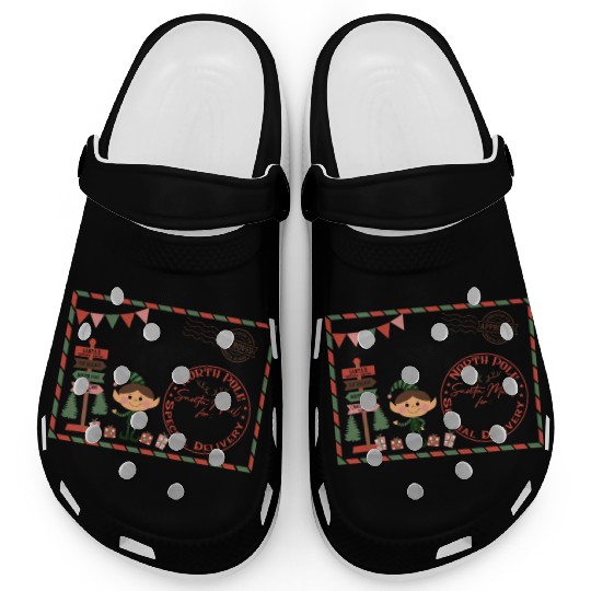 Santa Letter Elfe North Pole Specjal Delivery Mail Clogs