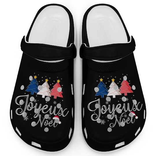 Joyeux Noel Christmas Tree French Flag France Clogs