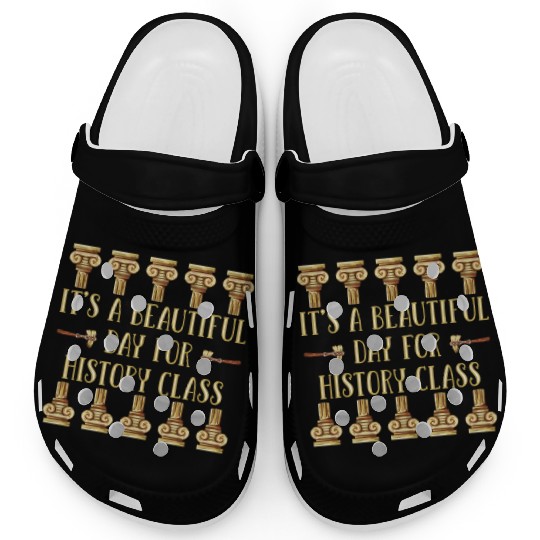 I Teach History Teacher Clogs