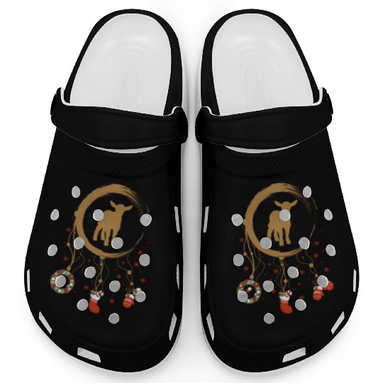 Winter dreamcatcher Christmas Lamb Clogs