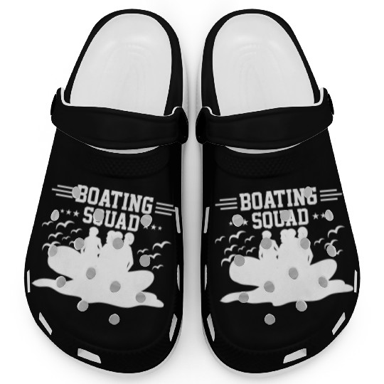 Boating Squad Rafting Captain Ship Boat Sailing Clogs