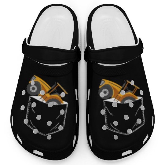 Farming Farmer Pocket Tractor Clogs