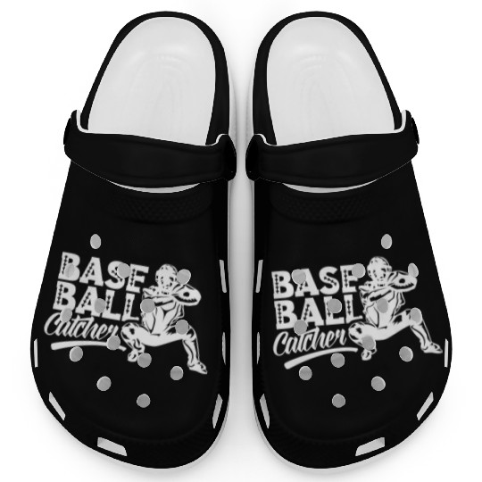 Baseball Catcher Hobby Sayings Player Clogs