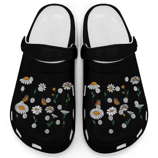 Marguerites Daisy Summer Daisies Flower Garden Clogs