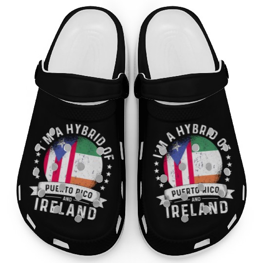 Puerto Rico Flag Ireland Grown Country Flags Clogs