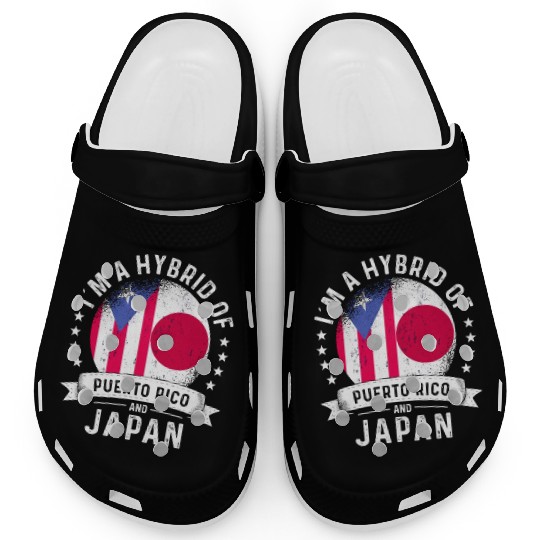 Puerto Rico Flag Japan Grown Country Flags Clogs