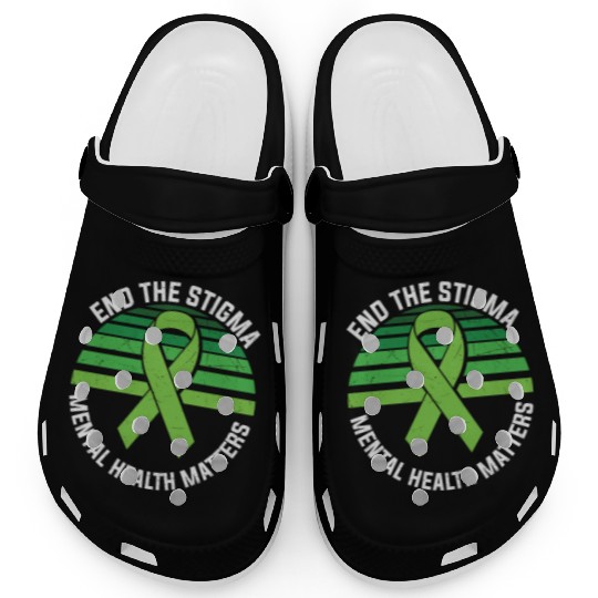 End The Stigma Mental Health Matters Clogs