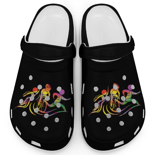 Watercolor Womens Triathlon Clogs