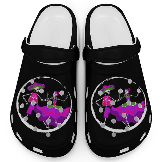 Dia De Los Muertos Clogs, Ballet Folklorico Sugar