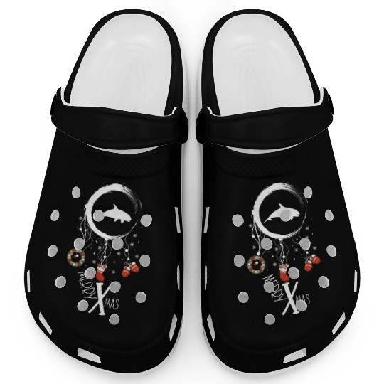 Winter dreamcatcher Christmas Orca Clogs