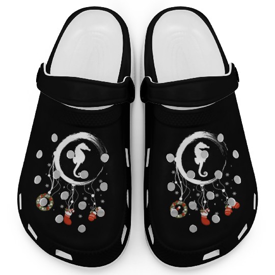 Winter dreamcatcher Christmas Seahorse Clogs