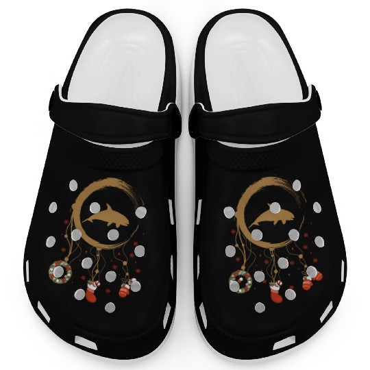 Winter dreamcatcher Christmas Orca Clogs