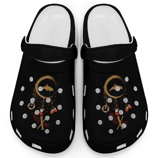 Winter dreamcatcher Christmas Orca Clogs