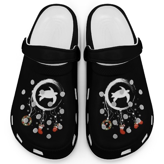 Winter dreamcatcher Christmas Sea turtle Clogs