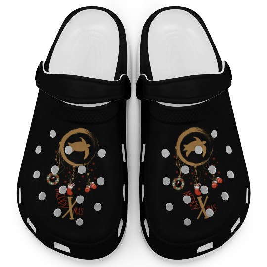 Winter dreamcatcher Christmas Sea turtle Clogs