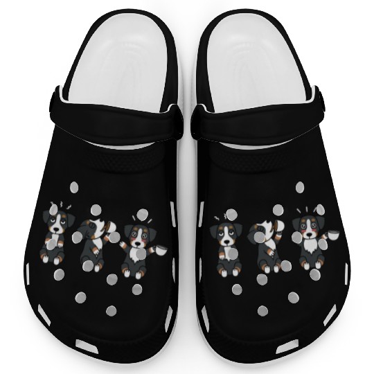 Bernese Mountain Dog Coffee Lover Clogs