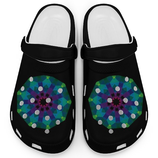 Dark Green Sign Clogs