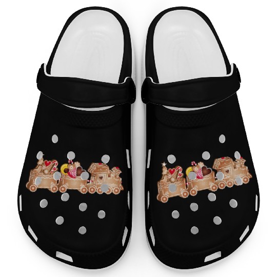 magical 3D gingerbread train for Christmas Clogs