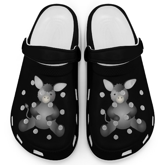 sweet gray donkey a must have for animal lovers Clogs