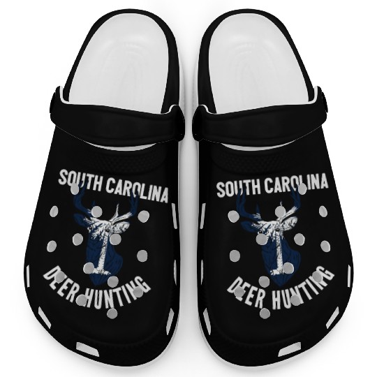 South Carolina Deer Hunting Buck Stag Hunter Clogs