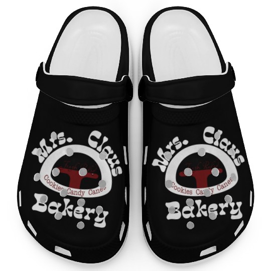 Christmas Clogs, Mrs. Claus Bakery Clogs,