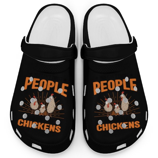Chickens Saying Chicken Farmer Clogs