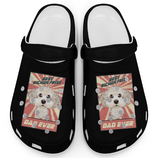 Best Bichon Frise Dad Ever I Bichon Lover Clogs