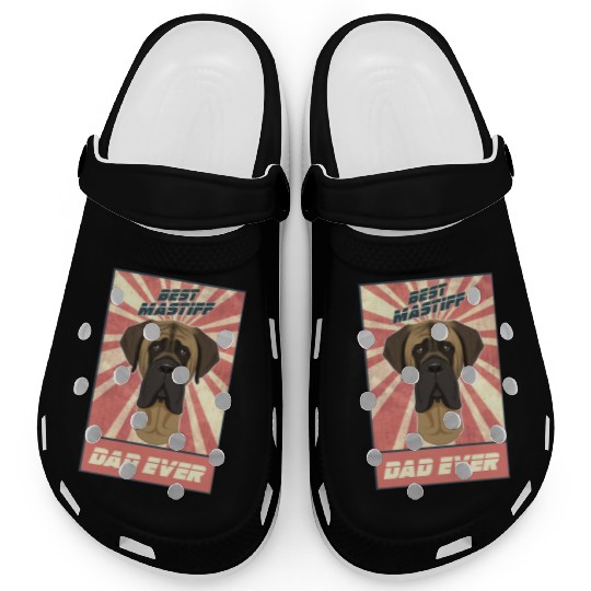 Best Mastiff Dad Ever I Mastiff Lover Clogs