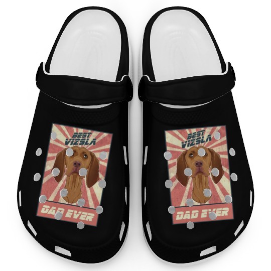 Best Vizsla Dad Ever I Vizsla Lover Clogs