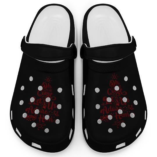 Oh Come Let Us Adore Him Religious Jesus Clogs