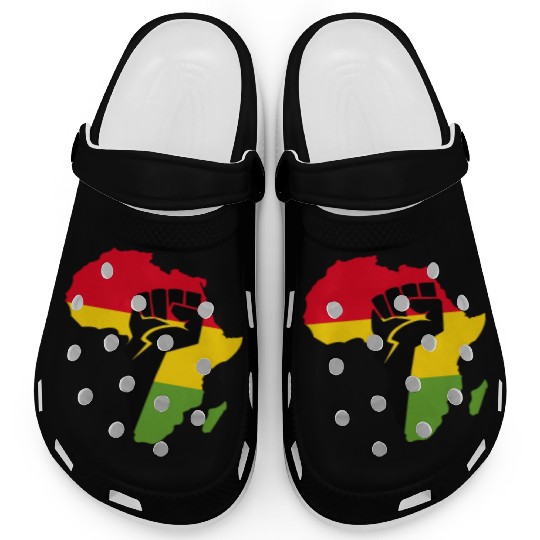 African Black Power Clogs