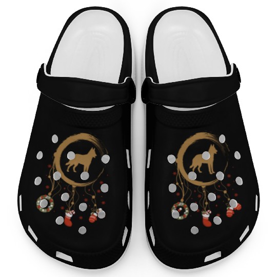 dog dreamcatcher Christmas Belgian Malinois Clogs