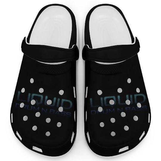 Liquid Drum N Bass Blue DNB Version Clogs
