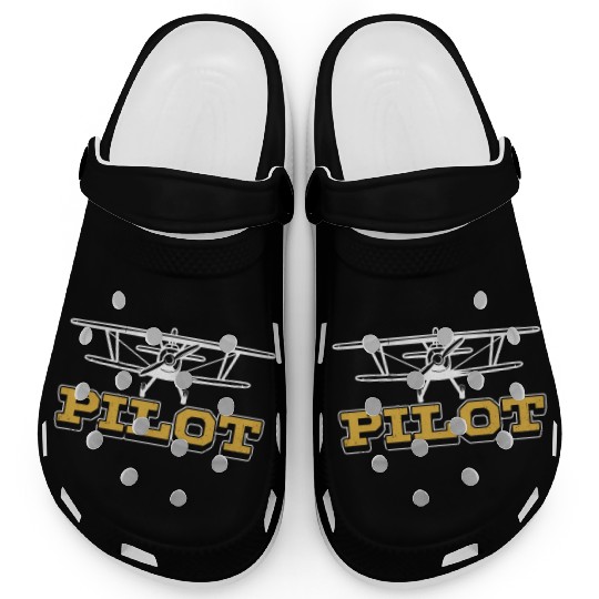 Pilot Small Airplane Aircraft Private Clogs